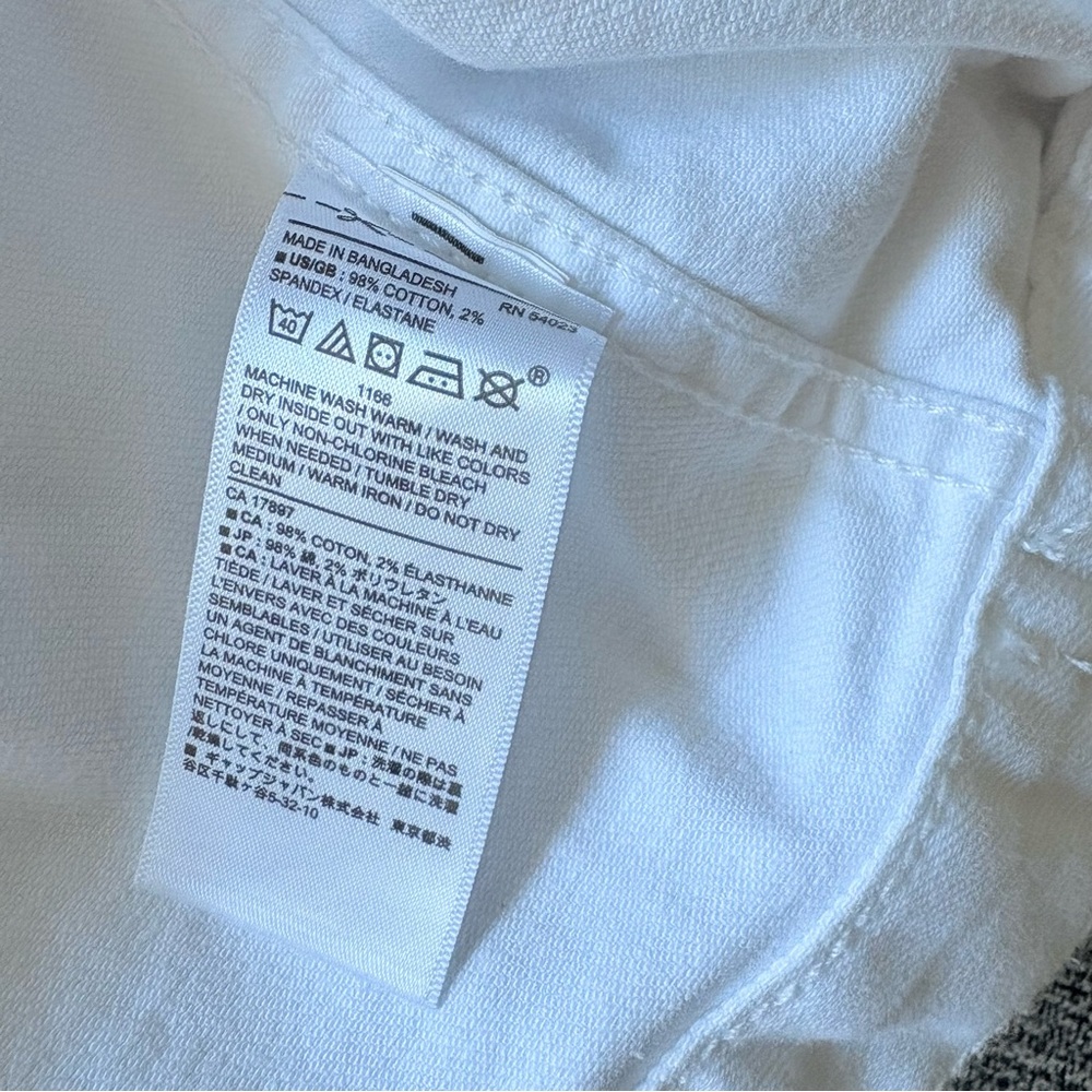 BANANA REPUBLIC White Denim Jacket MP - Picture 9 of 12